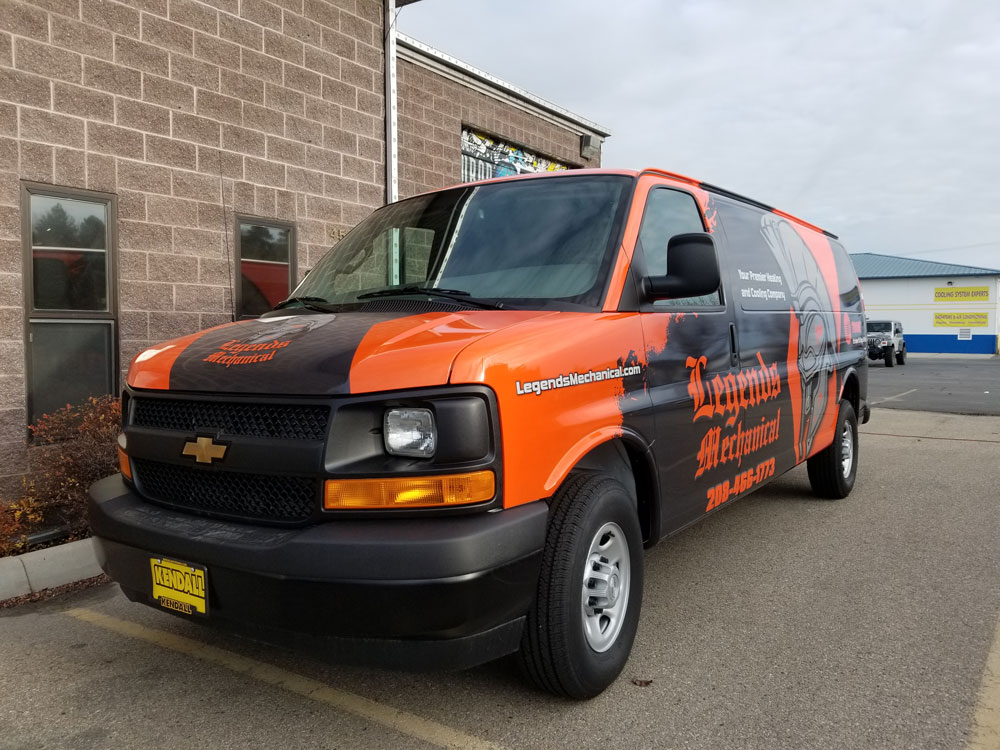 commercial wrapped vehicle
