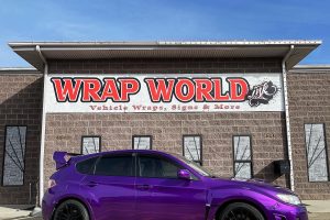 wrapped car