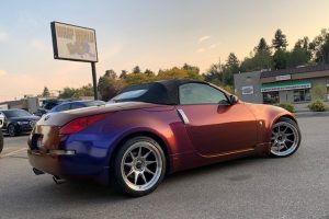 wrapped car